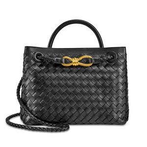 4483 Woven Tote Bag Leather Shoulder Handbag Designer Top Handle